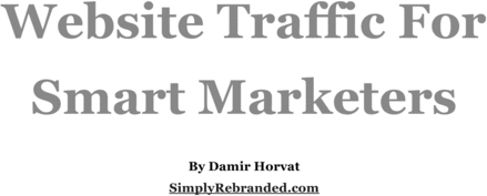 Product picture Website Traffic For Smart Marketer